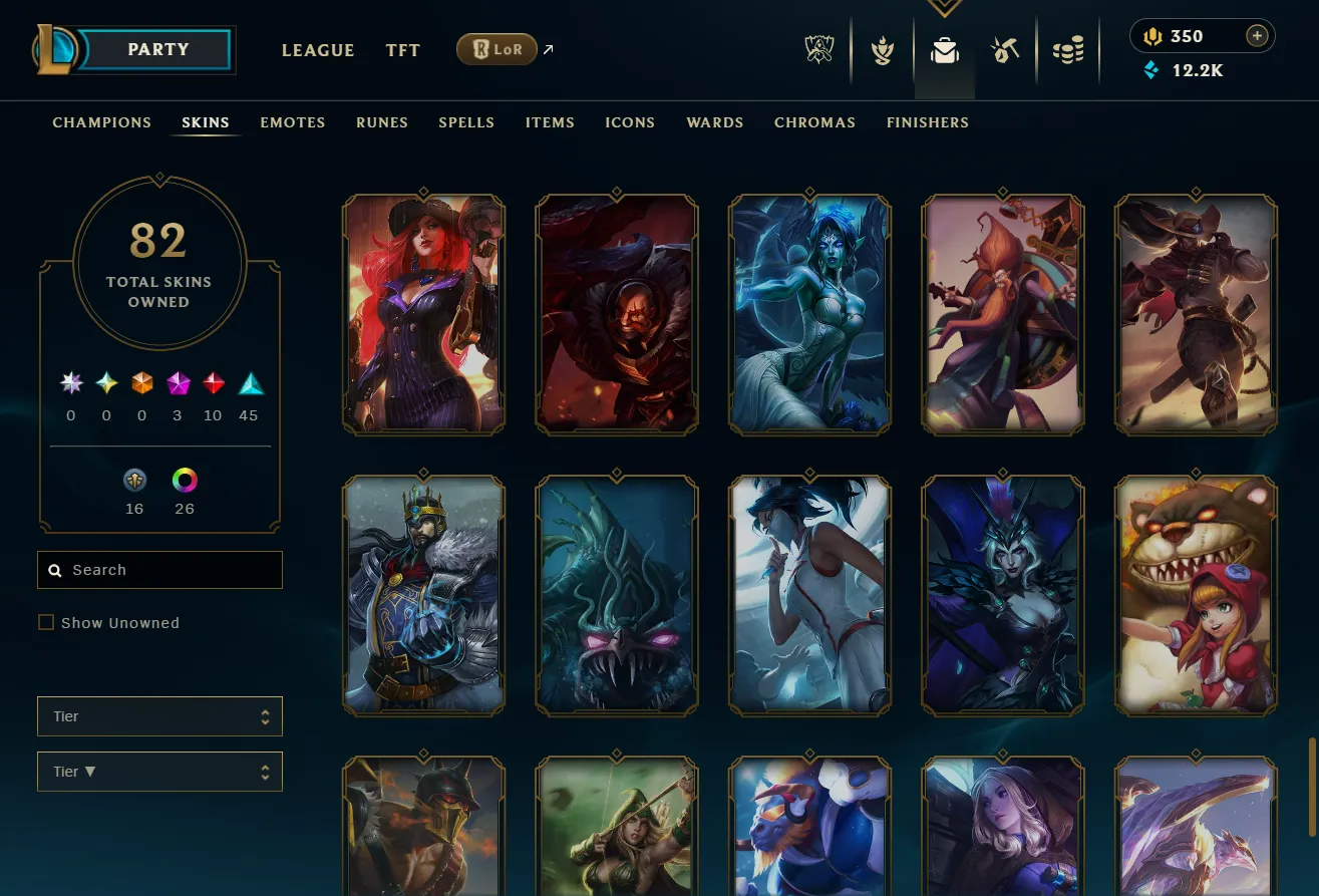 【 EUW 】Silver 3 (95 LP) 🏆 82 Skin / 154 Champions 🌊 28 Chromas ✅ Full Access & Ownership With First Mail 🚚 Instant Delivery